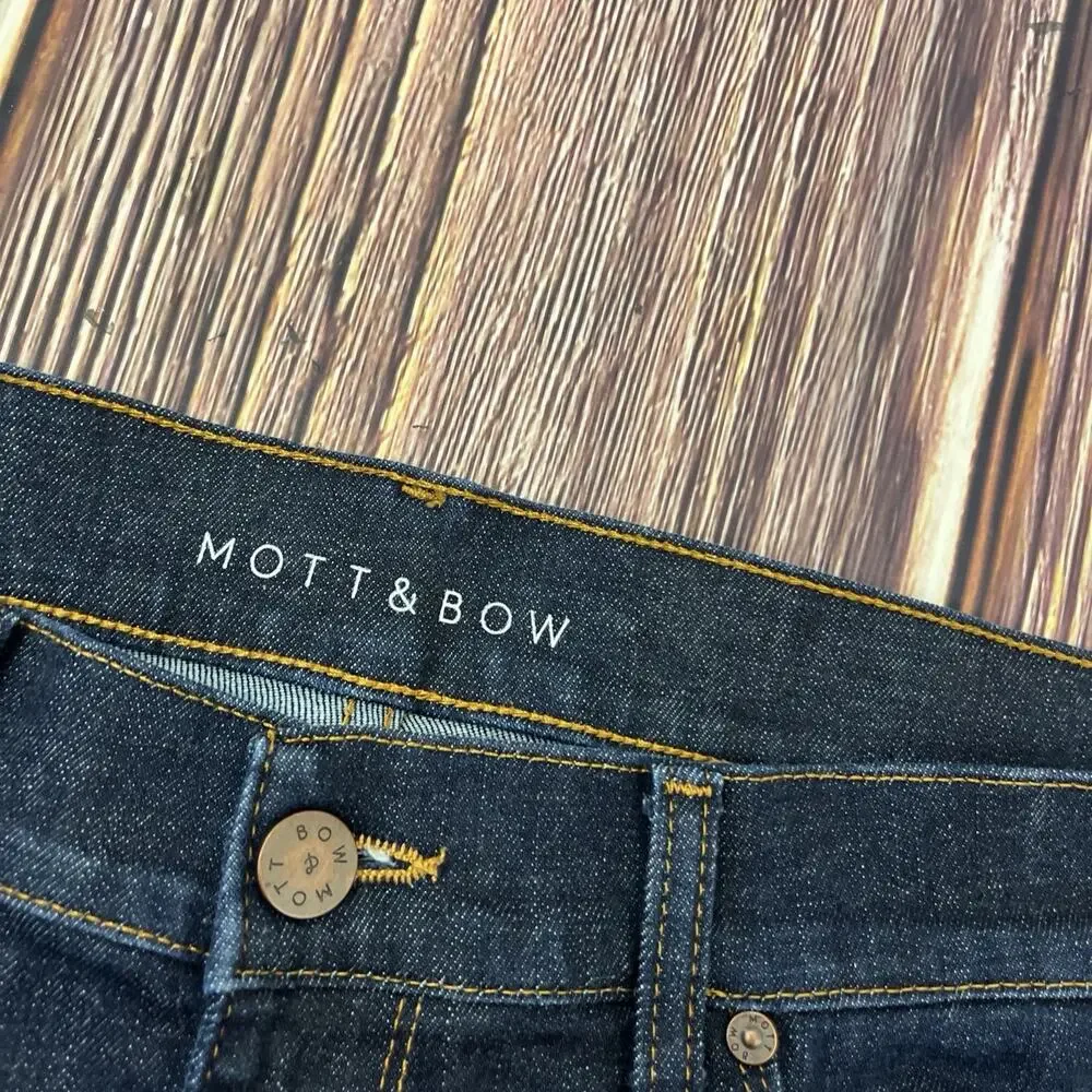 Mott & Bow Dark Blue Slim Jeans Mens Size 34x32 (Actual 34x32) Stretch